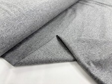 Grey Wool Flannel Fabric Super