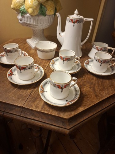 Art deco coffee - coffee, set