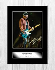 Keith Richards 2 A4 signed