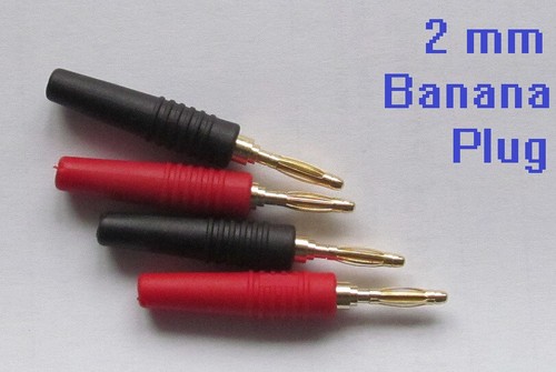 2mm banana plugs - plugs, two