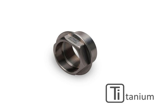 Front wheel pin nut titanium - wheel,