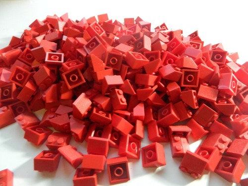 20x lego roof - bricks, red