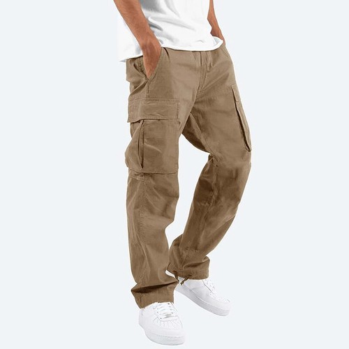 Mens elasticated cargo - elasticated, combat