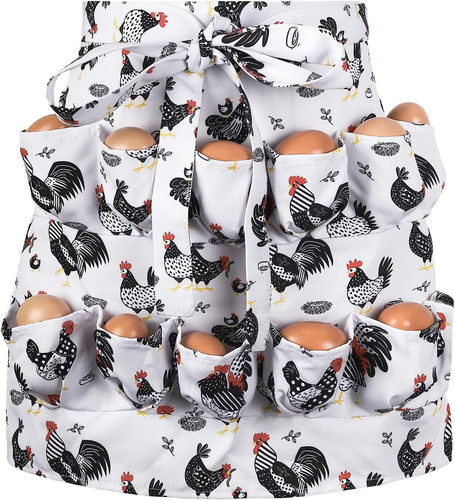 Egg collecting apron pocket - egg,