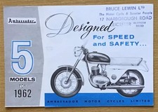 AMBASSADOR Motorcycles Sales