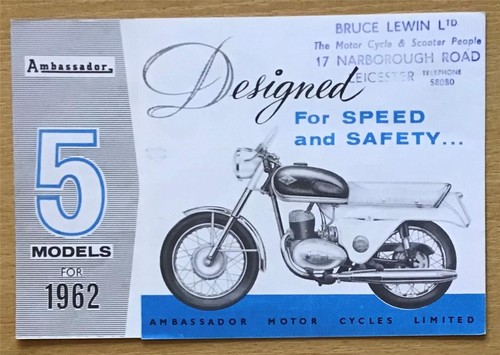 Ambassador motorcycles sales - motorcycles,