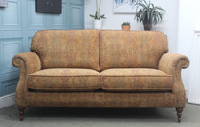 PARKER KNOLL NEW WESTBURY L2 SEATER SOFA IN BASLOW MEDALLION MULBERRY FABRIC