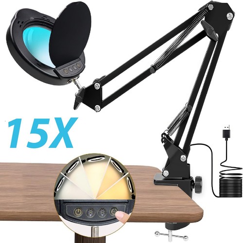 15x magnifying glass desk - magnifying,