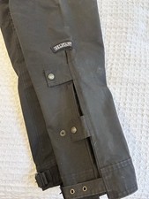 Belstaff Waxed Cotton Trialmaster Trousers Black Size 32 - 34 Made By Driza Bone
