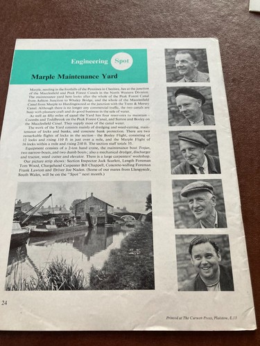 Canal waterway interest 1960 - ,