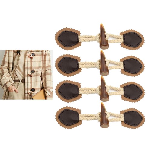 Pack leather sew on clasp - 8,