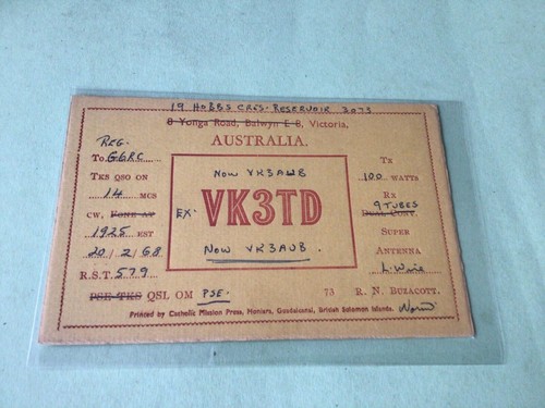 Vintage qsl radio - vintage,
