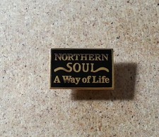 NORTHERN SOUL RARE A WAY OF LIFE ENAMEL BADGE