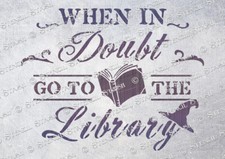 Hogwarts Library STENCIL 4 sizes HL Harry Potter Books Sign SUPERIOR 250 MYLAR