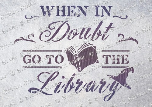 Hogwarts library stencil - hogwarts, 4
