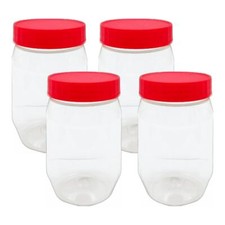 Clear Plastic Jars Storage