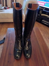 Regent Leather Women Riding Boots Man Made Sole 7.5 UK