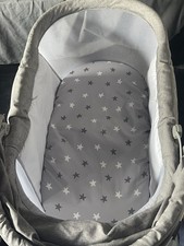 3-in-1 Kinderkraft LOVI Baby Crib: Cradle, Travel Cot, Rocker, Gray