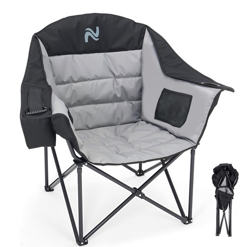 Large folding armchair with - folding,