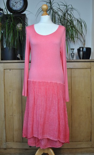 Made italy pink long - in, sleeve