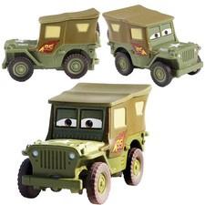 Disney Cars Lightning McQueen Sarge Army Truck Jeep DieCast Metal Toy Vehicle
