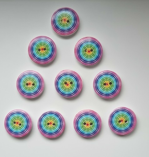 Kaleidoscope patterned buttons - kaleidoscope,
