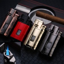 ✅ Free Name engrave ✅Gas Lighter ✅TRIPLE  JET  FLAME LIGHTER ✅cigar lighter✅#35
