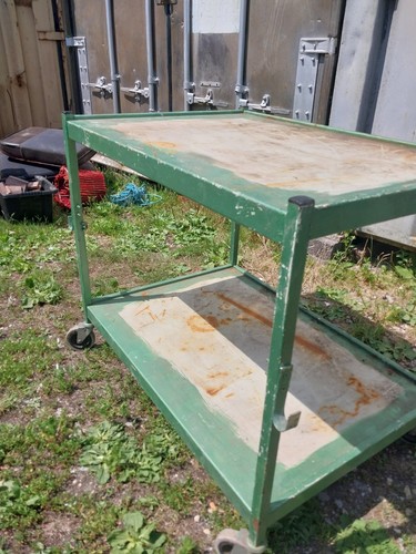Green painted metal - green,