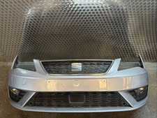 SEAT LEON 5F MK3 2019 FRONT BUMPER COMPLETE IN SILVER LZ7G FACELIFT