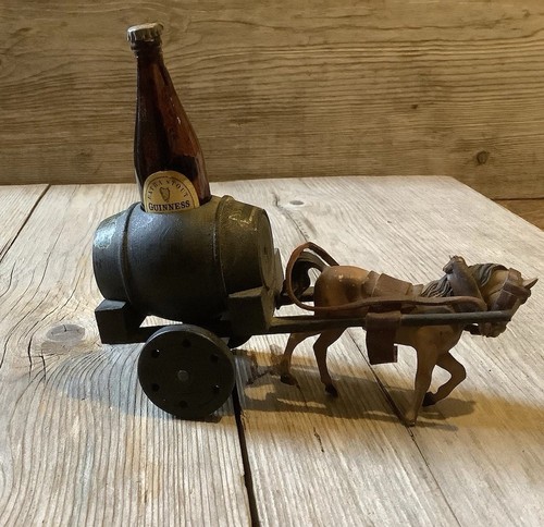 Vintage guiness horse cart - &,