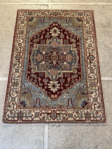 Red hand knotted oriental - red,