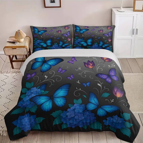Large blue butterfly pink - large,