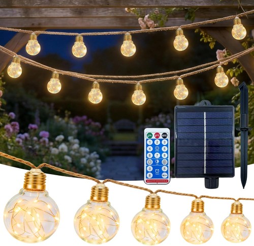 Solar string lights hemp - solar,