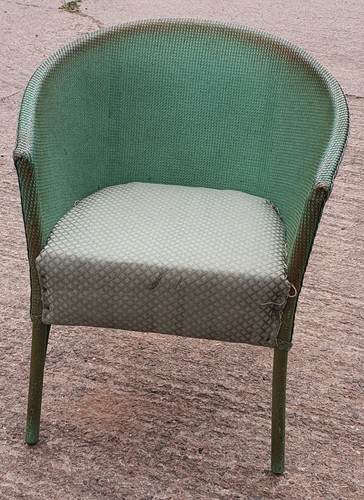 Green lloyd loom chair - lloyd,