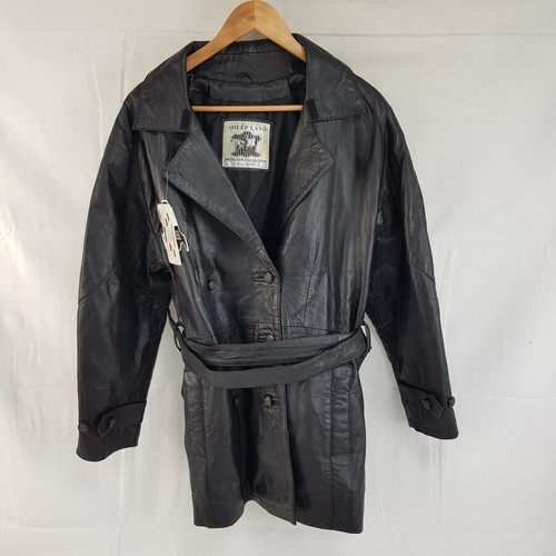 Sheep land leather belted - land, coat