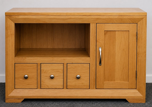 Solid oak corner stand - oak,