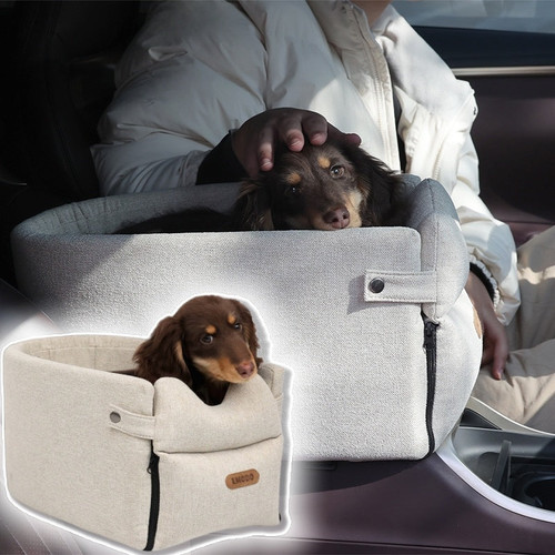 Dog car seat bed - car, portable