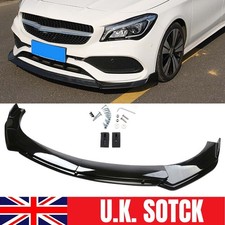4PCS Black Lower Front Bumper Lip Spoiler Front Splitter For Benz CLA CLS AMG UK