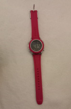 DKNY NY-2324 Digital Women's Watch Pink Strap 5 ATM Stainless Caseback