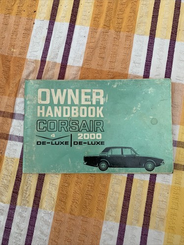 Ford corsair owners handbook - ford,