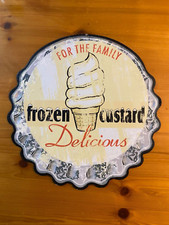 Metal ice cream sign Dairy