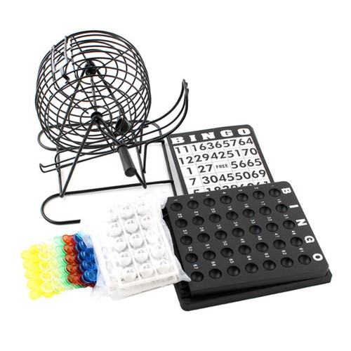 Bingo lottery cage board - cage, table