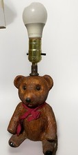 Teddy Bear Lamp Vintage Brown