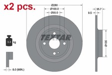 X2 PCS REAR BRAKE DISC ROTOS
