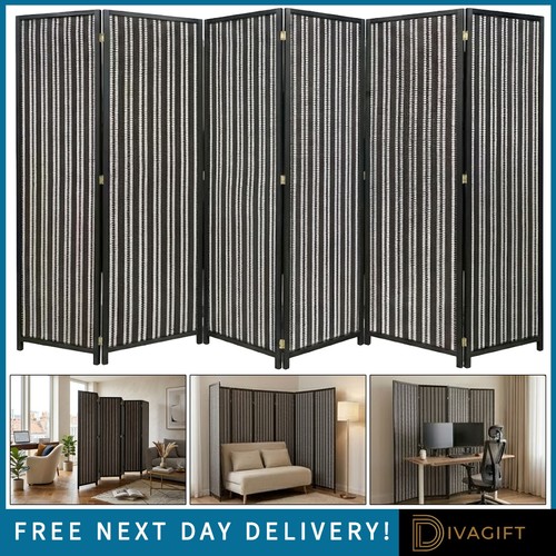 Black wooden room divider - black,