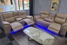 Hannah 3 + 2 Beige Sofa Set