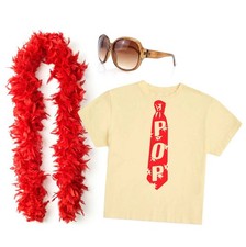 Womens Pop Tie Costume Set