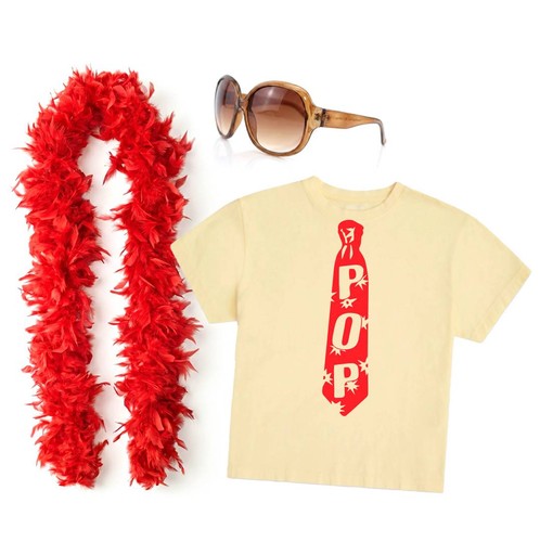 Womens pop tie costume set - womens,