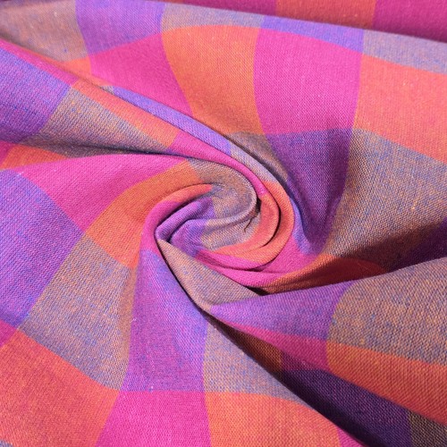 Cotton linen madras check - linen,