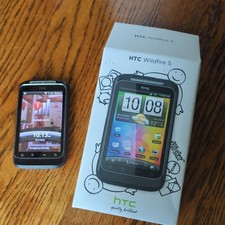 HTC Wildfire S - Black (Unlocked) Smartphone with 2GB micro SD card + headphones